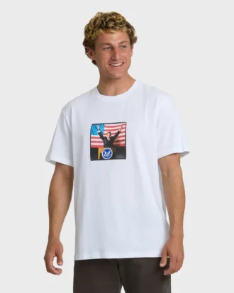 A.I. 4 Pres Premium-Shorts-T-Shirt mit kurzen Ärmeln