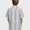 All Day Stripe Kurzarm-Hemd aus Wolle All Day Stripe Kurzarm-Hemd aus Wolle