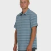 All Day Stripe Kurzarm-Hemd aus Wolle All Day Stripe Kurzarm-Hemd aus Wolle