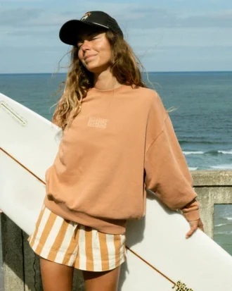 Ausgebleichtes Kendal-Sweatshirt mit Rundhalsausschnitt