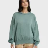 Ausgebleichtes Kendal-Sweatshirt mit Rundhalsausschnitt Ausgebleichtes Kendal-Sweatshirt mit Rundhalsausschnitt