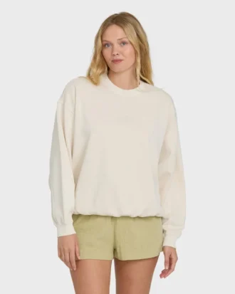 Ausgebleichtes Kendal-Sweatshirt mit Rundhalsausschnitt