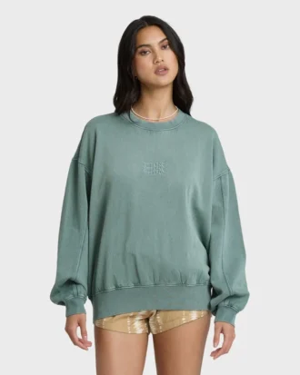Ausgebleichtes Kendal-Sweatshirt mit Rundhalsausschnitt
