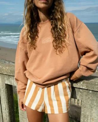 Ausgebleichtes Kendal-Sweatshirt mit Rundhalsausschnitt