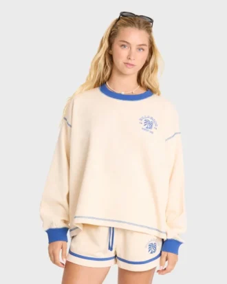 Back to It Sweatshirt mit Rundhalsausschnitt