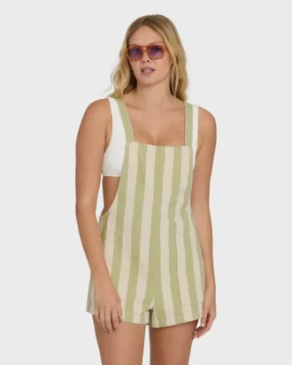 Beach Crush Latzhose aus garngefärbter Baumwolle
