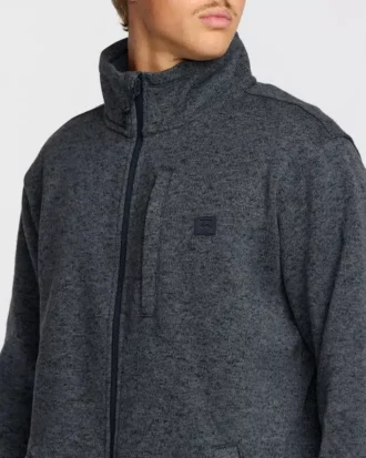 Boundary Sweatshirt mit Stehkragen und Reißverschluss