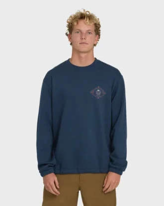 Compass Sweatshirt mit Rundhalsausschnitt