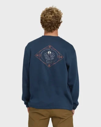 Compass Sweatshirt mit Rundhalsausschnitt