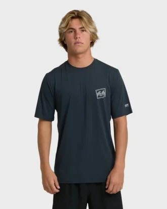 Crayon Wave Loose Fit Kurzarm-Surf-T-Shirt mit Shorts