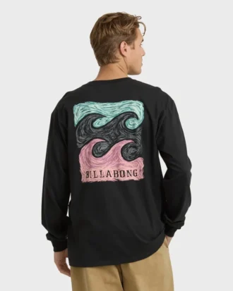 Crayon Wave Regular Langarm-T-Shirt