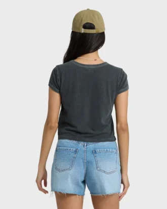 Daily T Kurzarm-Strick-T-Shirt