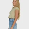Daily Tee Yd Kurzarm-Strick-T-Shirt