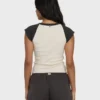 Des Tropic Kurzarm-Raglan-Oberteil mit Shorts