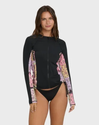 Dreamy Daze Rashguard mit Reißverschluss vorne und langen Ärmeln Dreamy Daze Rashguard mit Reißverschluss vorne und langen Ärmeln