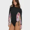 Dreamy Daze Rashguard mit Reißverschluss vorne und langen Ärmeln Dreamy Daze Rashguard mit Reißverschluss vorne und langen Ärmeln