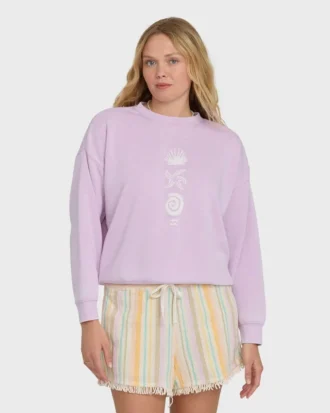 Echo Burnout Rundhals-Sweatshirt