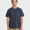 Essential Pocket Wave Washed Premium Kurzarm-Shorts-T-Shirt