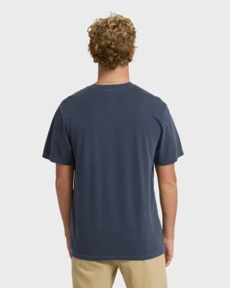 Essential Pocket Wave Washed Premium Kurzarm-Shorts-T-Shirt