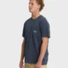 Essential Pocket Wave Washed Premium Kurzarm-Shorts-T-Shirt