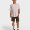Essential Pocket Wave Washed Premium Kurzarm-Shorts-T-Shirt