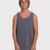 Essential Pocket Wave Washed Premium Tank Top Essential Pocket Wave Washed Premium Tank Top