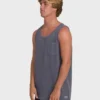 Essential Pocket Wave Washed Premium Tank Top Essential Pocket Wave Washed Premium Tank Top