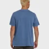 Essential Wave Washed Premium-Shorts-T-Shirt mit kurzen Ärmeln und Tasche