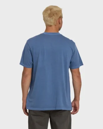 Essential Wave Washed Premium-Shorts-T-Shirt mit kurzen Ärmeln und Tasche