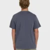 Essential Wave Washed Premium-Shorts-T-Shirt mit kurzen Ärmeln und Tasche