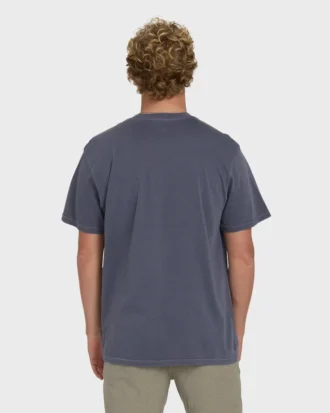 Essential Wave Washed Premium-Shorts-T-Shirt mit kurzen Ärmeln und Tasche
