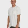 Essential Wave Washed Premium-Shorts-T-Shirt mit kurzen Ärmeln und Tasche