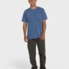 Essential Wave Washed Premium-Shorts-T-Shirt mit kurzen Ärmeln und Tasche