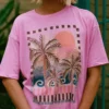 Feel the Heat Kurzarm-Strick-T-Shirt