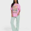 Feel the Heat Kurzarm-Strick-T-Shirt