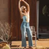 Free Fall Denim-Hose mit hoher Taille Free Fall Denim-Hose mit hoher Taille