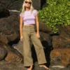 Free Fall Twillhose mit hoher Taille