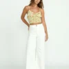Free Fall Twillhose mit hoher Taille