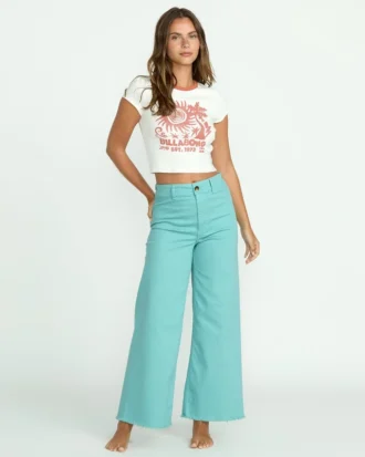 Free Fall Twillhose mit hoher Taille