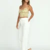 Free Fall Twillhose mit hoher Taille