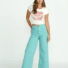 Free Fall Twillhose mit hoher Taille Free Fall Twillhose mit hoher Taille