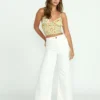 Free Fall Twillhose mit hoher Taille