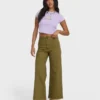 Free Fall Twillhose mit hoher Taille