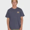 Glyph Wave Washed Premium-Baumwoll-T-Shirt mit kurzen Ärmeln