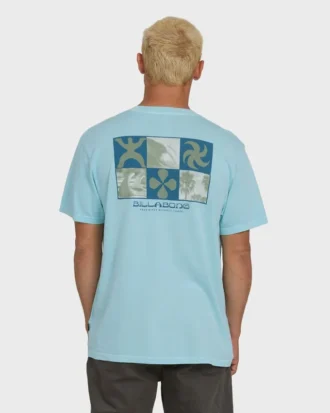 Glyph Wave Washed Premium-Baumwoll-T-Shirt mit kurzen Ärmeln