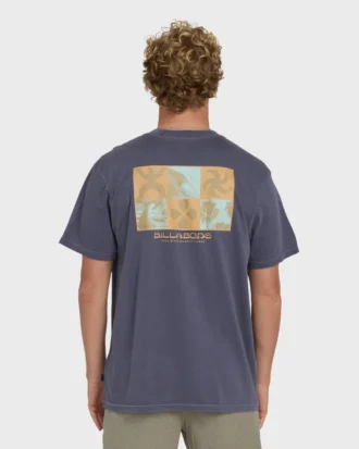 Glyph Wave Washed Premium-Baumwoll-T-Shirt mit kurzen Ärmeln
