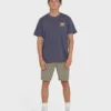 Glyph Wave Washed Premium-Baumwoll-T-Shirt mit kurzen Ärmeln