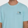 Glyph Wave Washed Premium-Baumwoll-T-Shirt mit kurzen Ärmeln