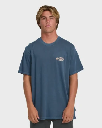 Heritage Arch Wave Washed Premium-Hemd mit kurzen Ärmeln