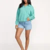 Hula Sweatshirt mit halbem Reißverschluss